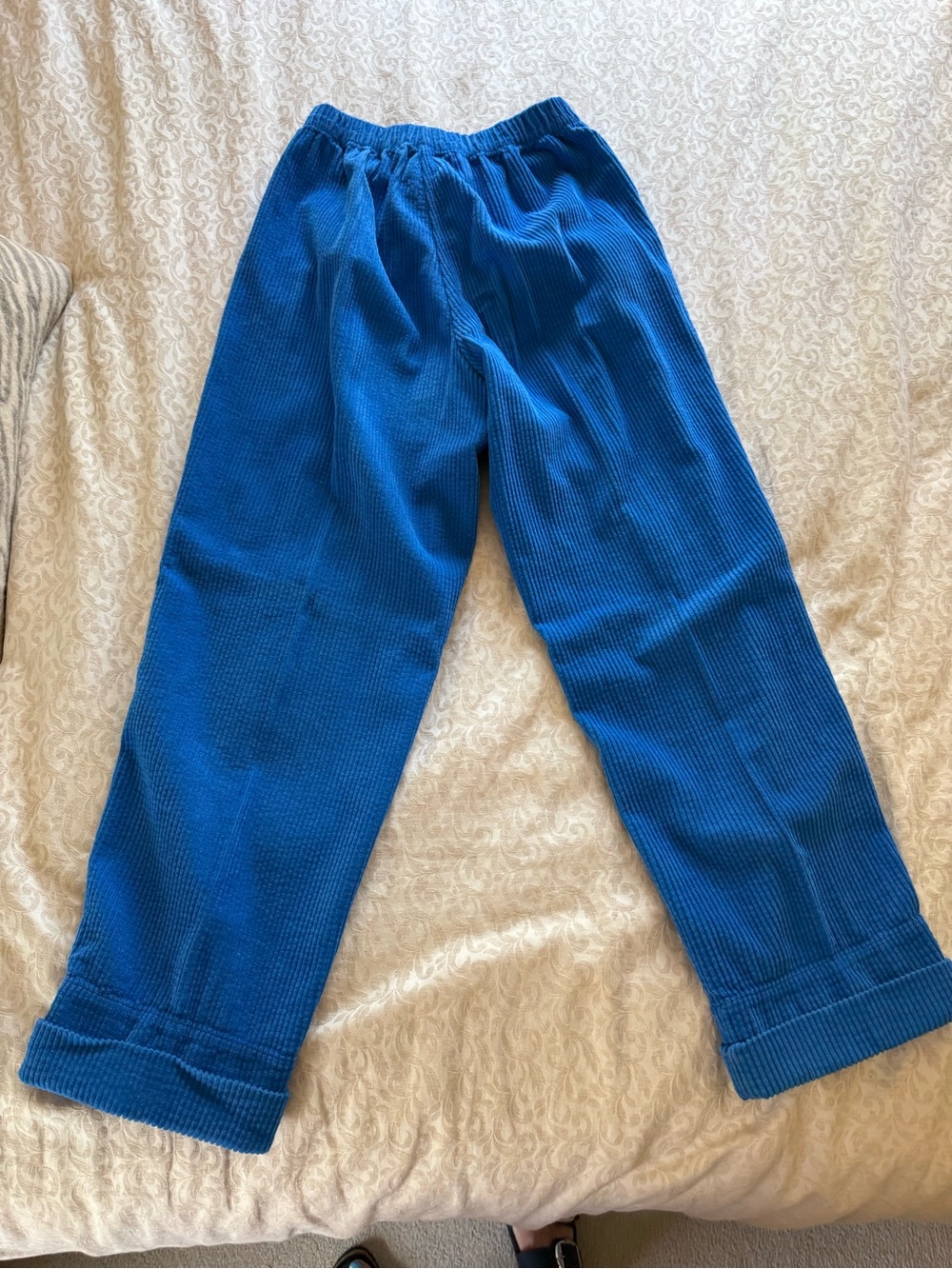 American Vintage Blue Corduroy Pants Size S - Picture 2 of 5